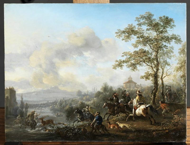 La Chasse au cerf - Philips Wouwerman
