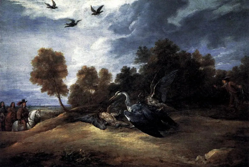Jagd auf den Reiher mit Erzherzog Leopold-Guillaume - David Teniers der Jüngere