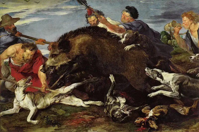 Wildschweinjagd - Antoine van Dyck