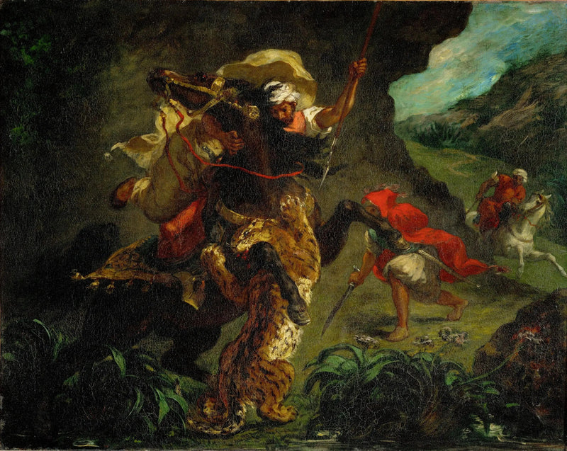 Tigerjagd - Eugène Delacroix