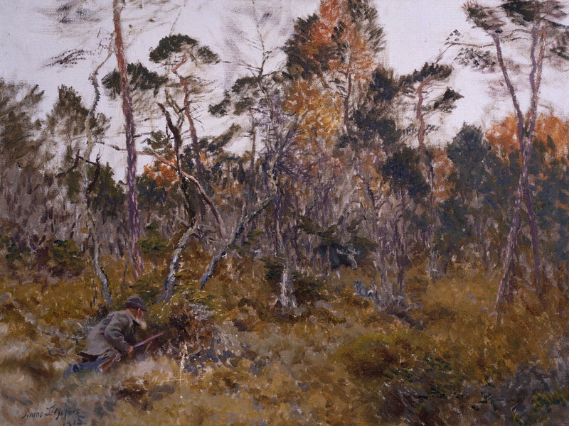 Elchjagd - Bruno Liljefors