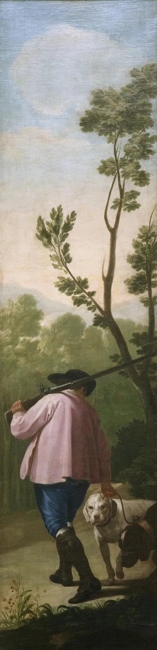 Jäger mit seinen Hunden - Francisco de Goya