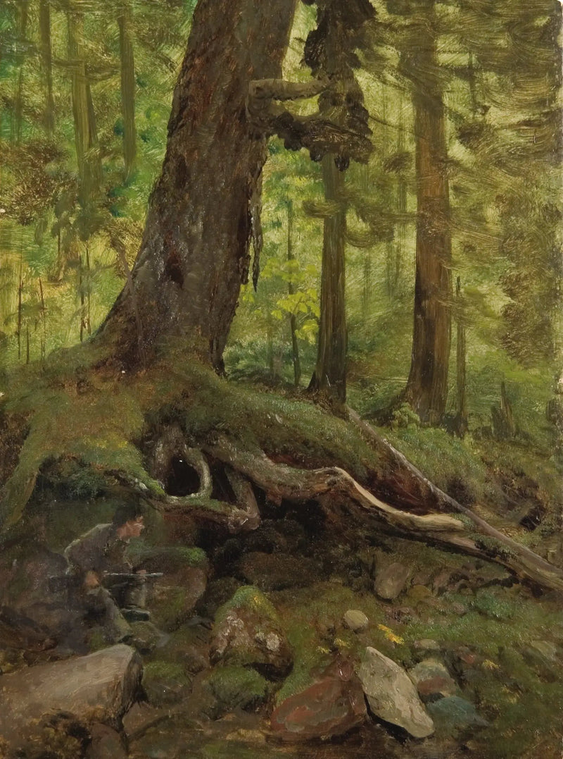 Jäger in den Weißen Bergen in der Nähe des Glen House - Albert Bierstadt