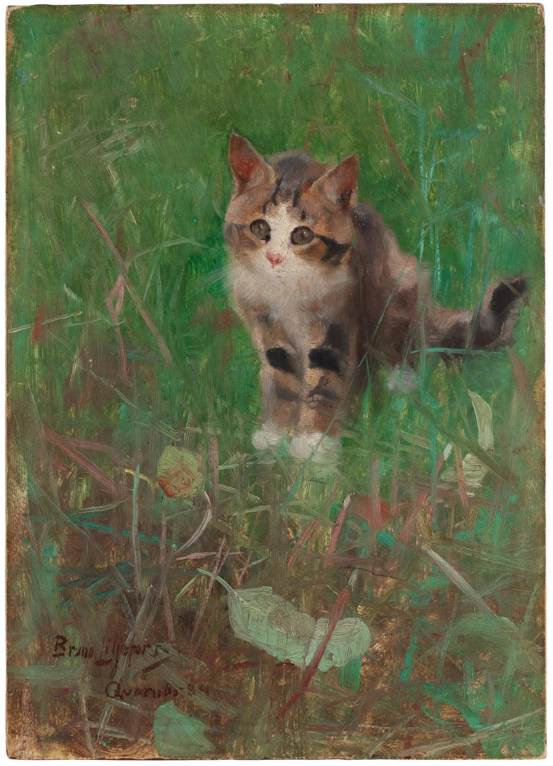 Katze im Sommergrün - Bruno Liljefors