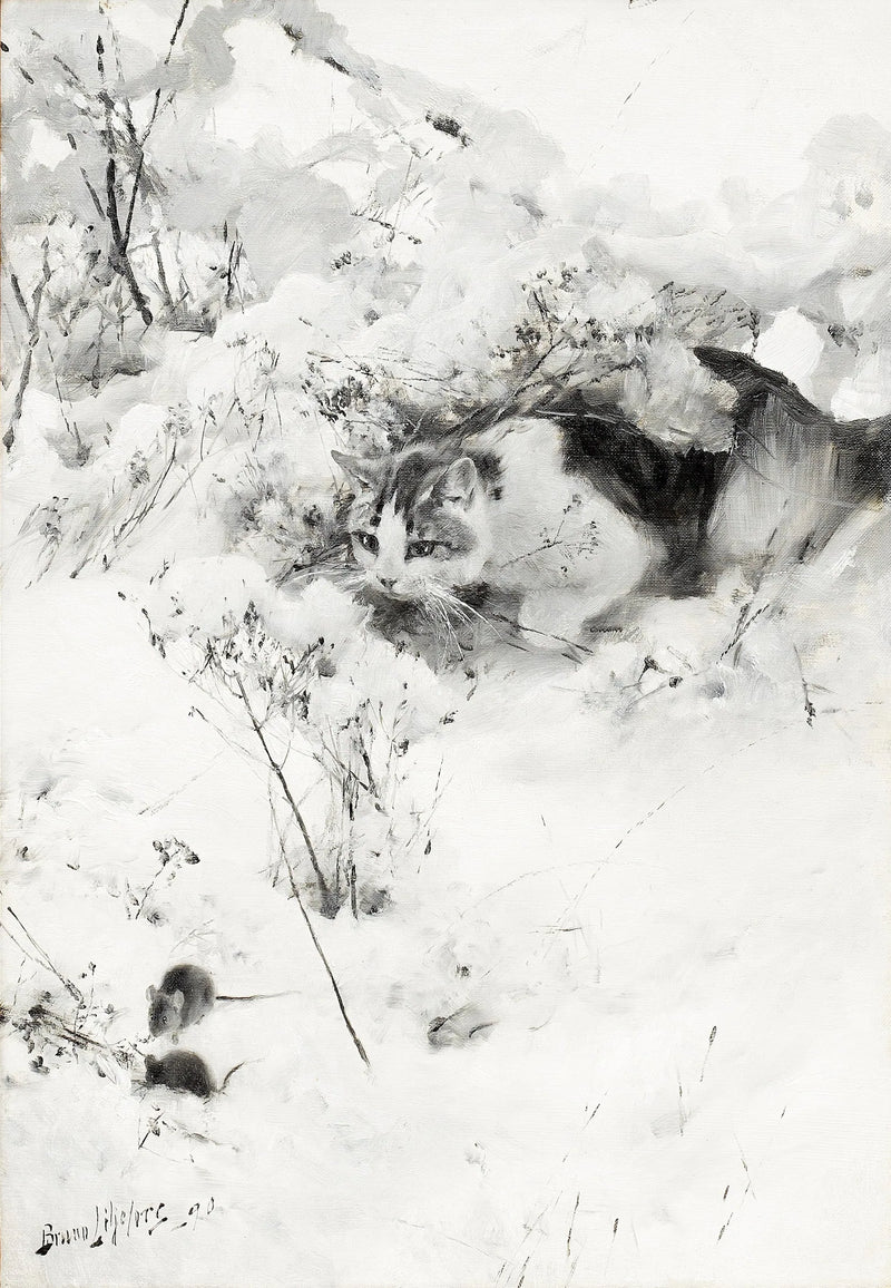 Stalkende Katze – Bruno Liljefors
