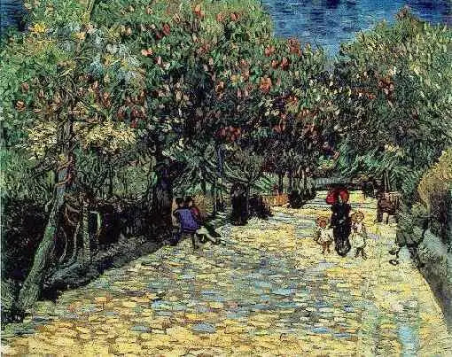Rote Kastanien im öffentlichen Park von Arles - Vincent van Gogh