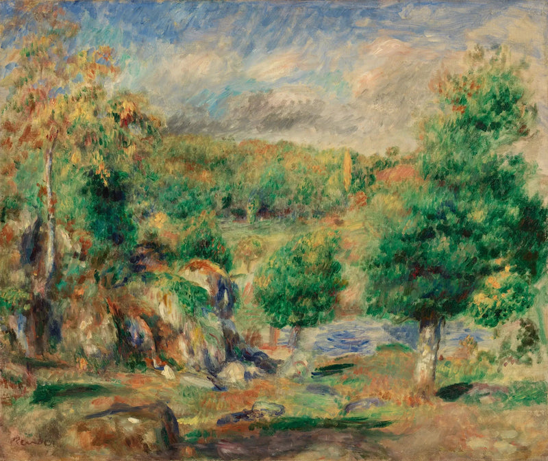 Kastanienbäume, Pont-Aven (Kastanienbäume, Pont-Aven) - Pierre-Auguste Renoir