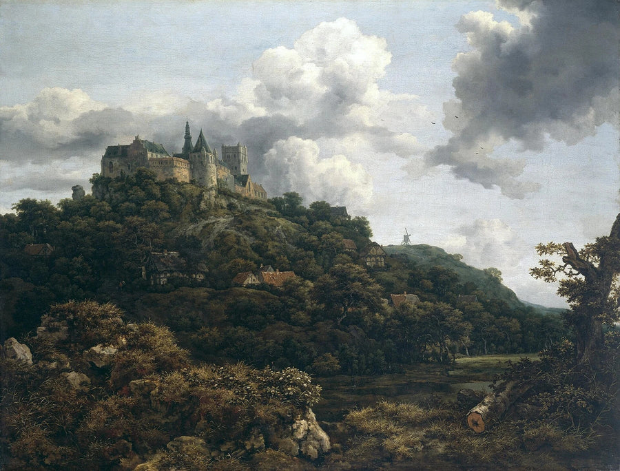 Château de Bentheim, peinture de Jacob van Ruisdael