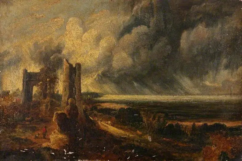 Château de Hadleigh, l'embouchure de la Tamise – Morgen nach einer stürmischen Nacht - John Constable