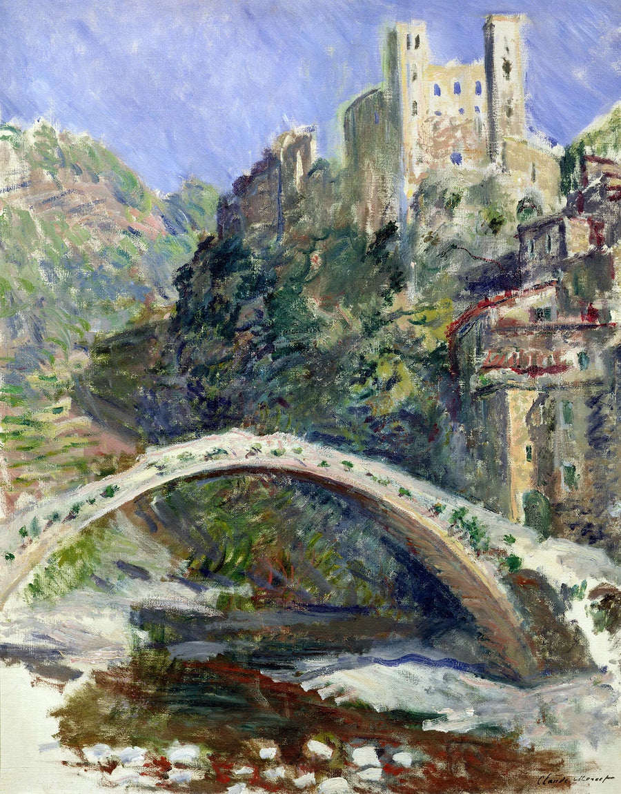 Das Schloss von Dolceacqua - Claude Monet