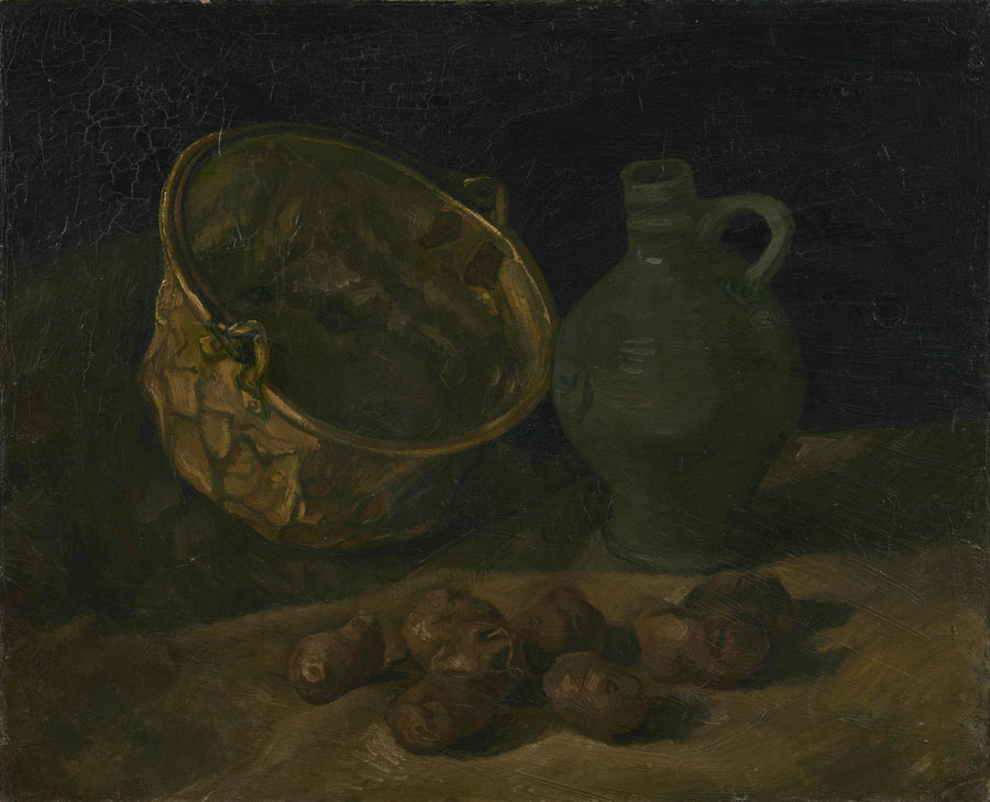 Stillleben mit Kessel und Messingkrug - Vincent van Gogh