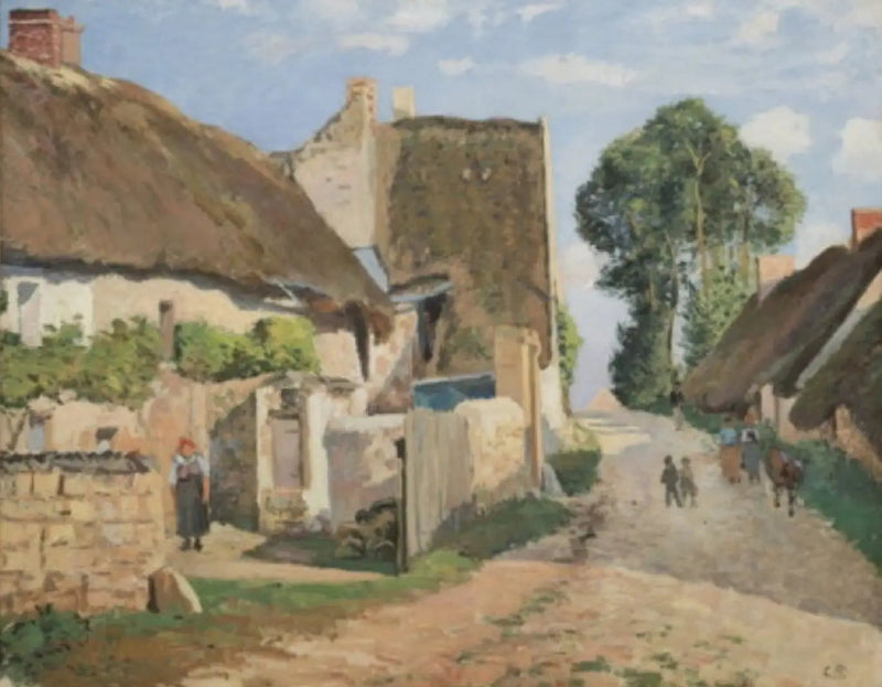 Hüttchen in Auvers-sur-Oise - Camille Pissarro