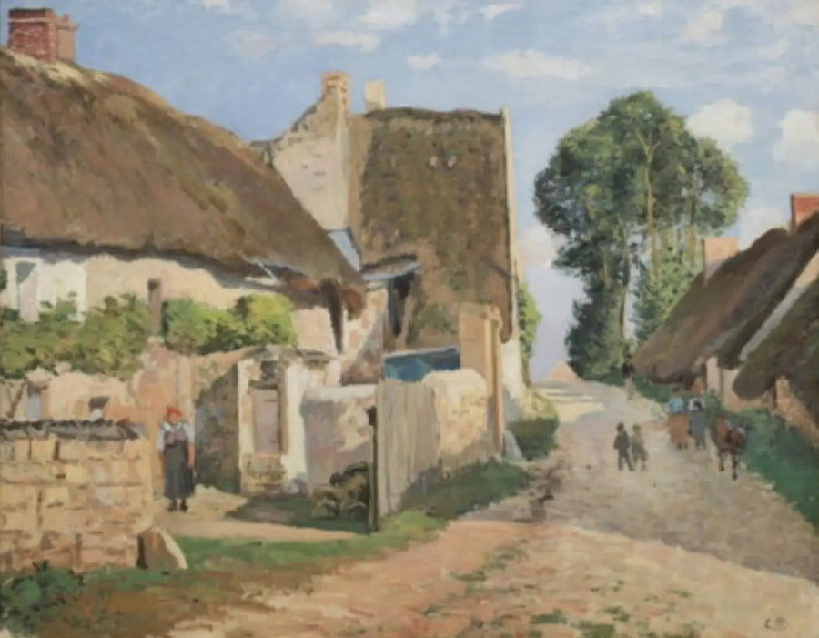 Hüttchen in Auvers-sur-Oise - Camille Pissarro