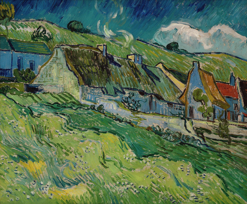 Reetgedeckte Häuser in Auvers-sur-Oise - Vincent van Gogh