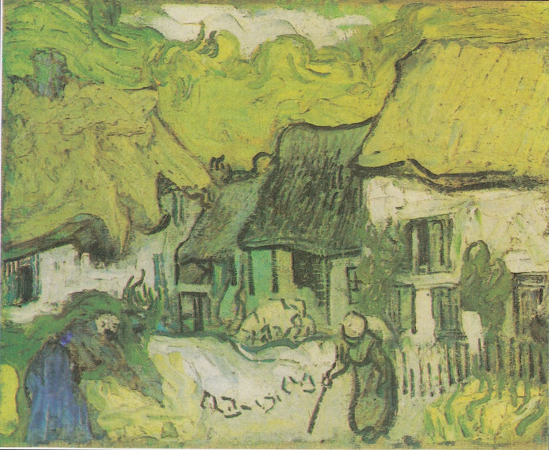 Reetgedeckte Häuser in Jorgus - Vincent van Gogh