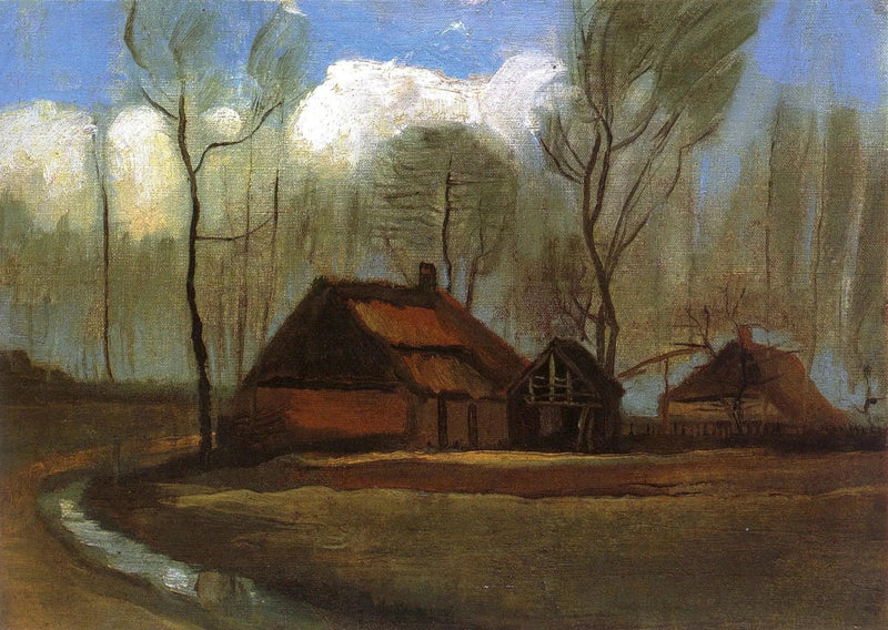 Bauernhof unter Bäumen - Vincent van Gogh