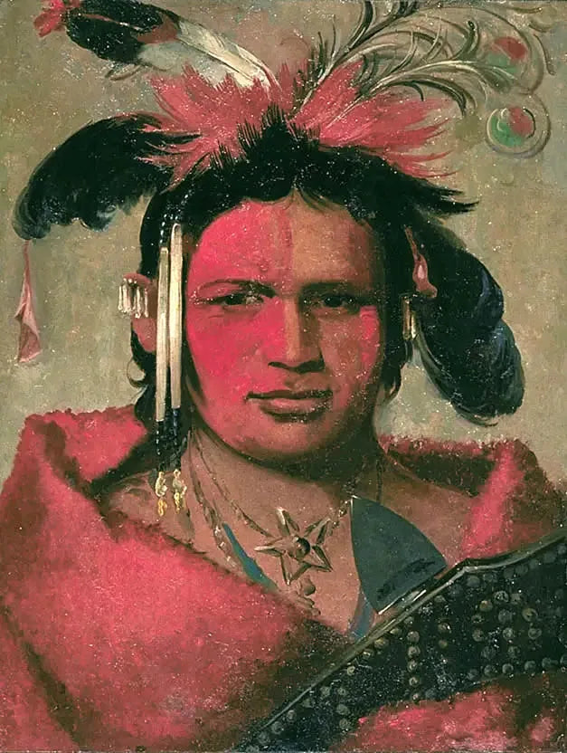 Chee-me-náh-na-quet, Großer Wolke, Sohn des Grizzlybären - George Catlin