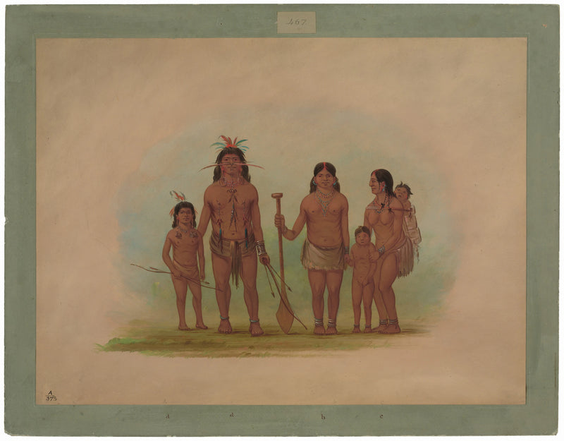 Chef et famille d'Orejona - George Catlin