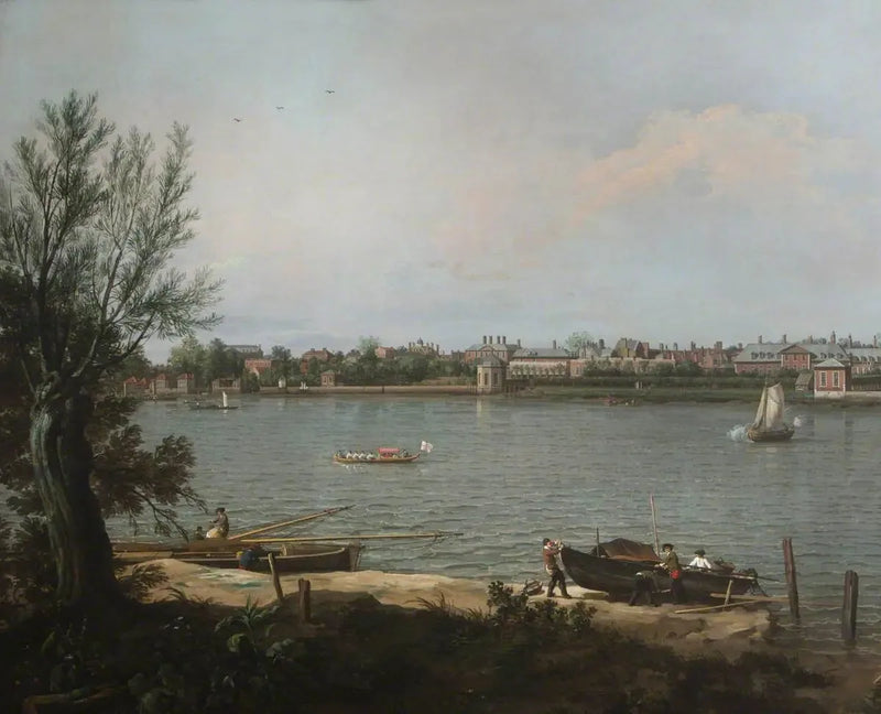 Chelsea seit der Themse in Battersea Reach - Canaletto
