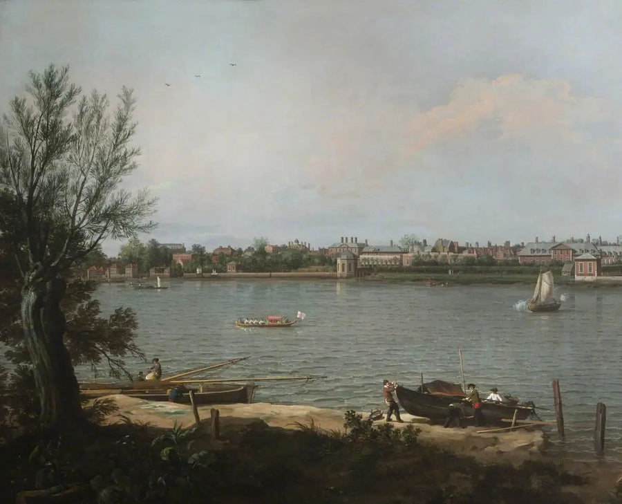 Chelsea seit der Themse in Battersea Reach - Canaletto