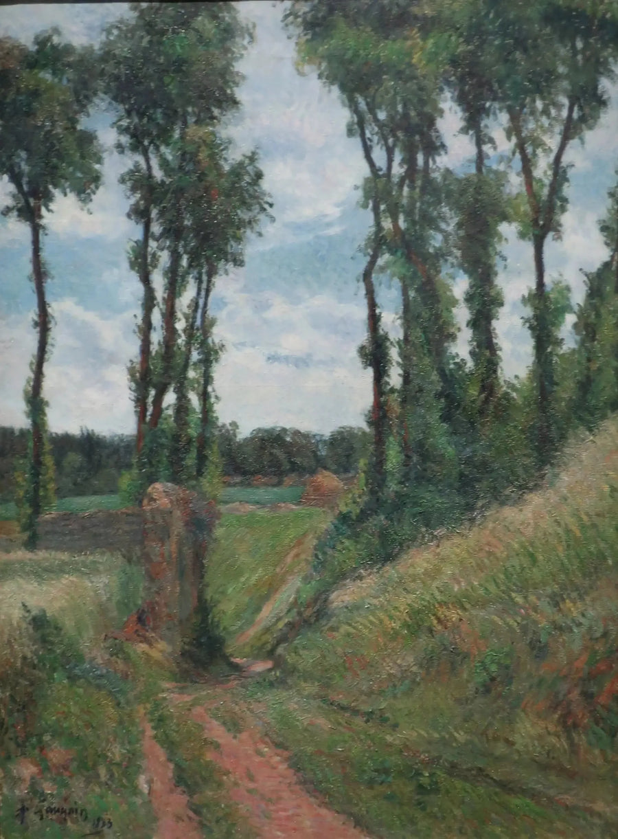 Weg der Pappeln, Osny - Paul Gauguin