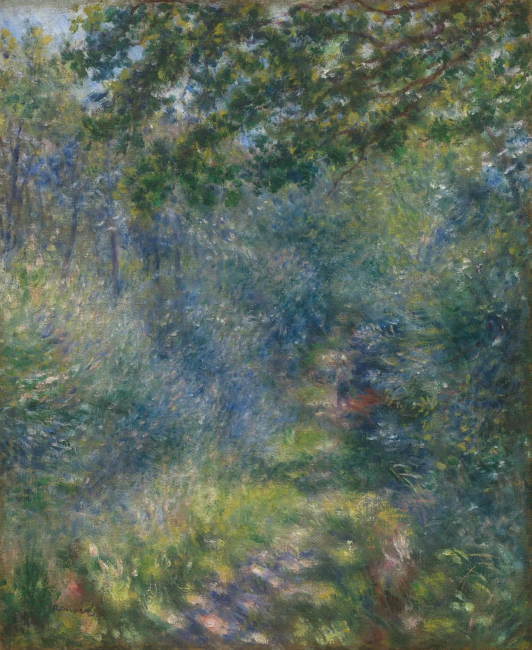 Chemin dans la forêt - Pierre-Auguste Renoir image 1 reproduction artisanale de tableau