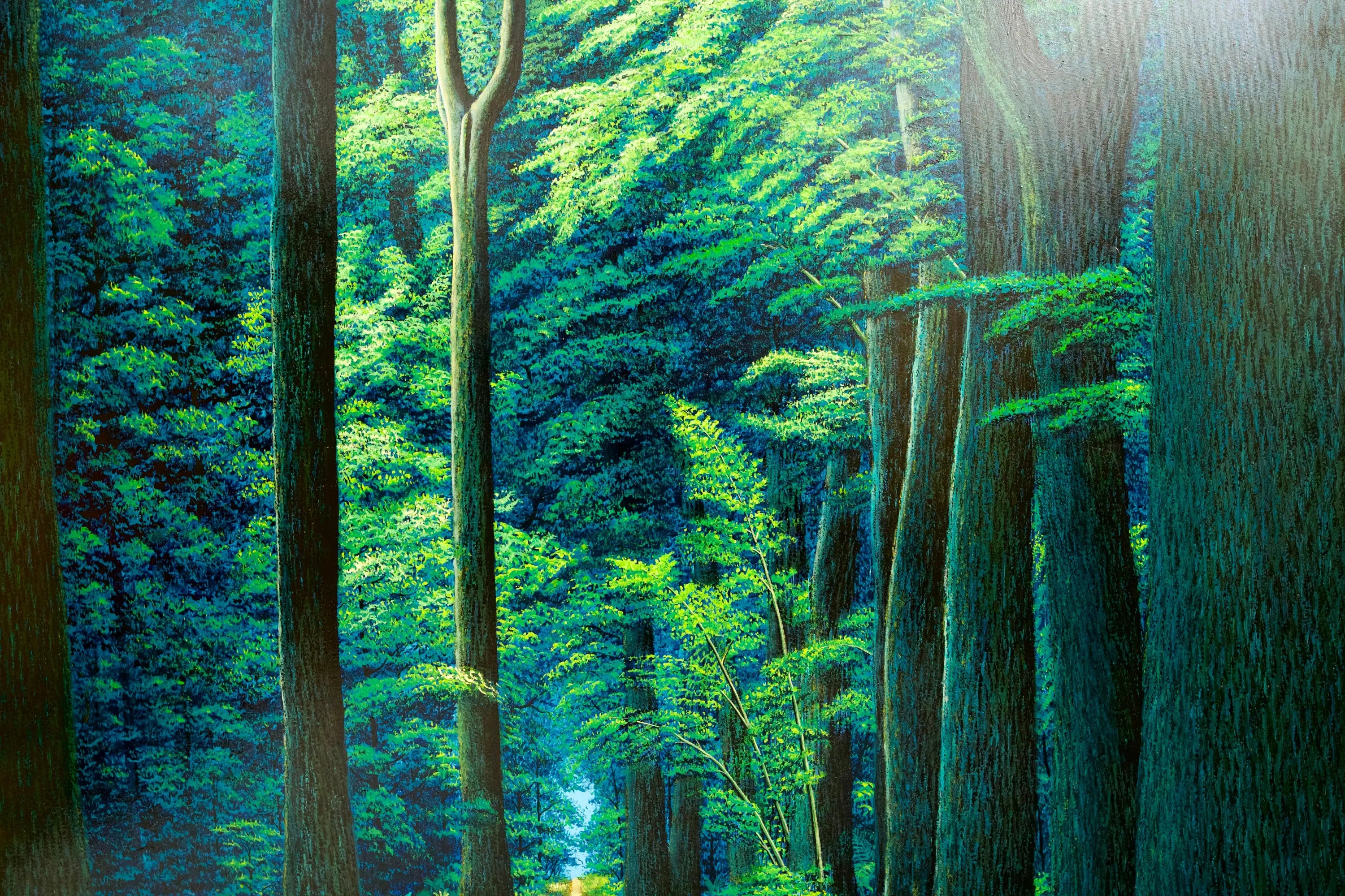 Chemin dans la Forêt Verte | 130 x 190 cm Reproductions de tableaux à la peinture à l’huile