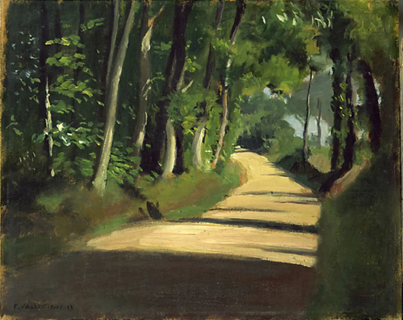 Sonniger Weg in Honfleur - Félix Vallotton
