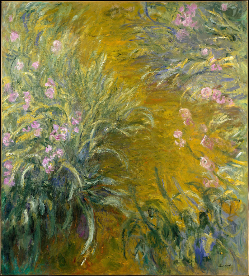 Der Weg zwischen den Schwertlilien, Met W1828 - Claude Monet