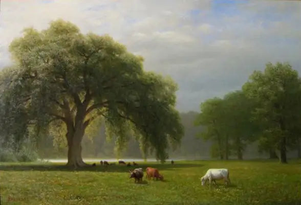 Weinende Eichen, Clear Creek, Kalifornien - Albert Bierstadt