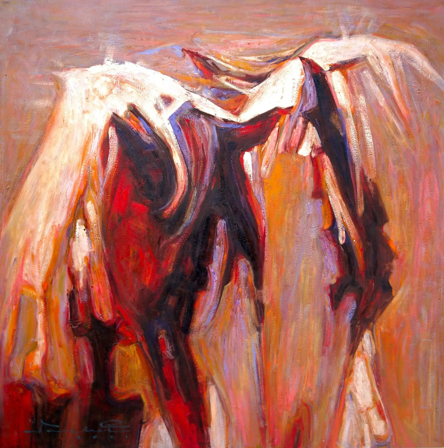Abstraktes Pferd | 100 x 100 cm