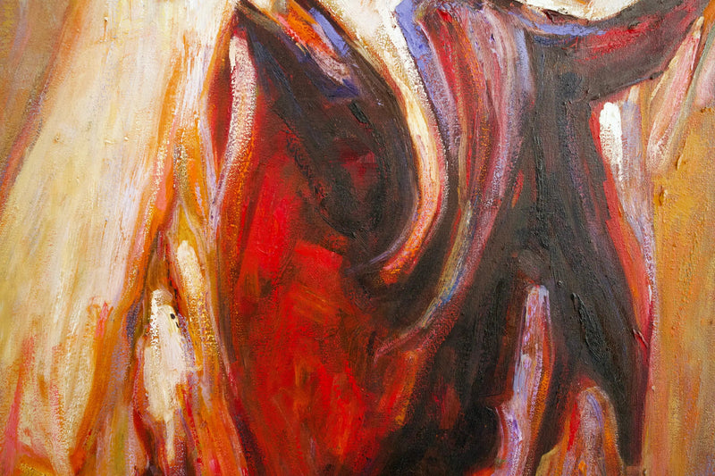 Abstraktes Pferd | 100 x 100 cm