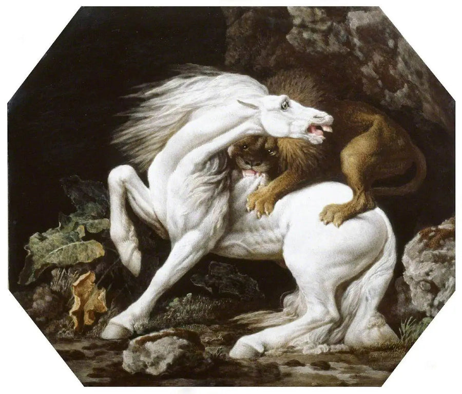 Pferd angegriffen von einem Löwen - George Stubbs