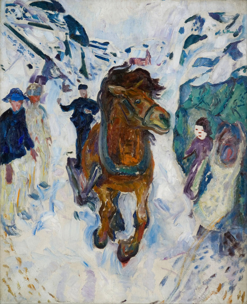 Galoppierendes Pferd - Edvard Munch
