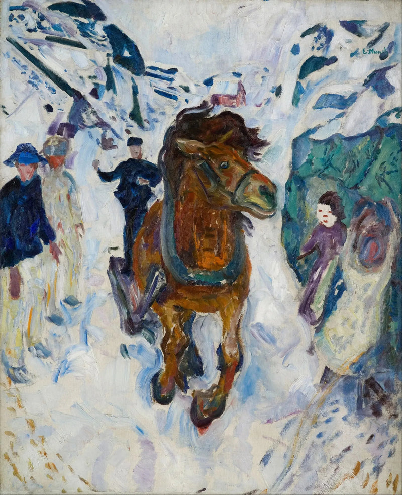 Galoppierendes Pferd - Edvard Munch