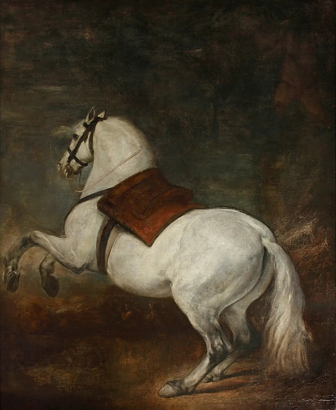 Cheval blanc - Diego Velázquez image 1 reproduction de peinture à l’huile