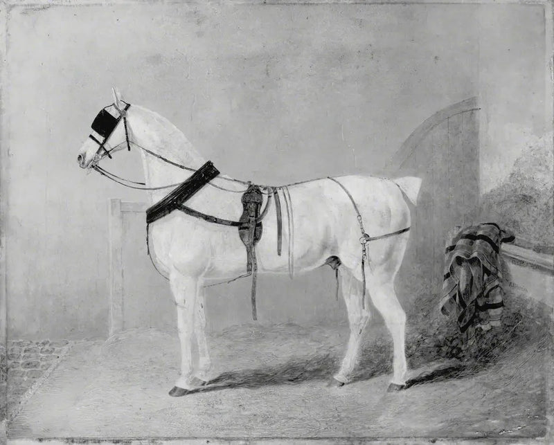 Kutschpferd in einer Stallung - John Frederick Herring, Sr.