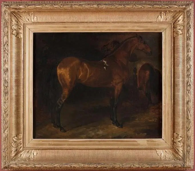 Spanisches Pferd in einem Stall - Théodore Géricault