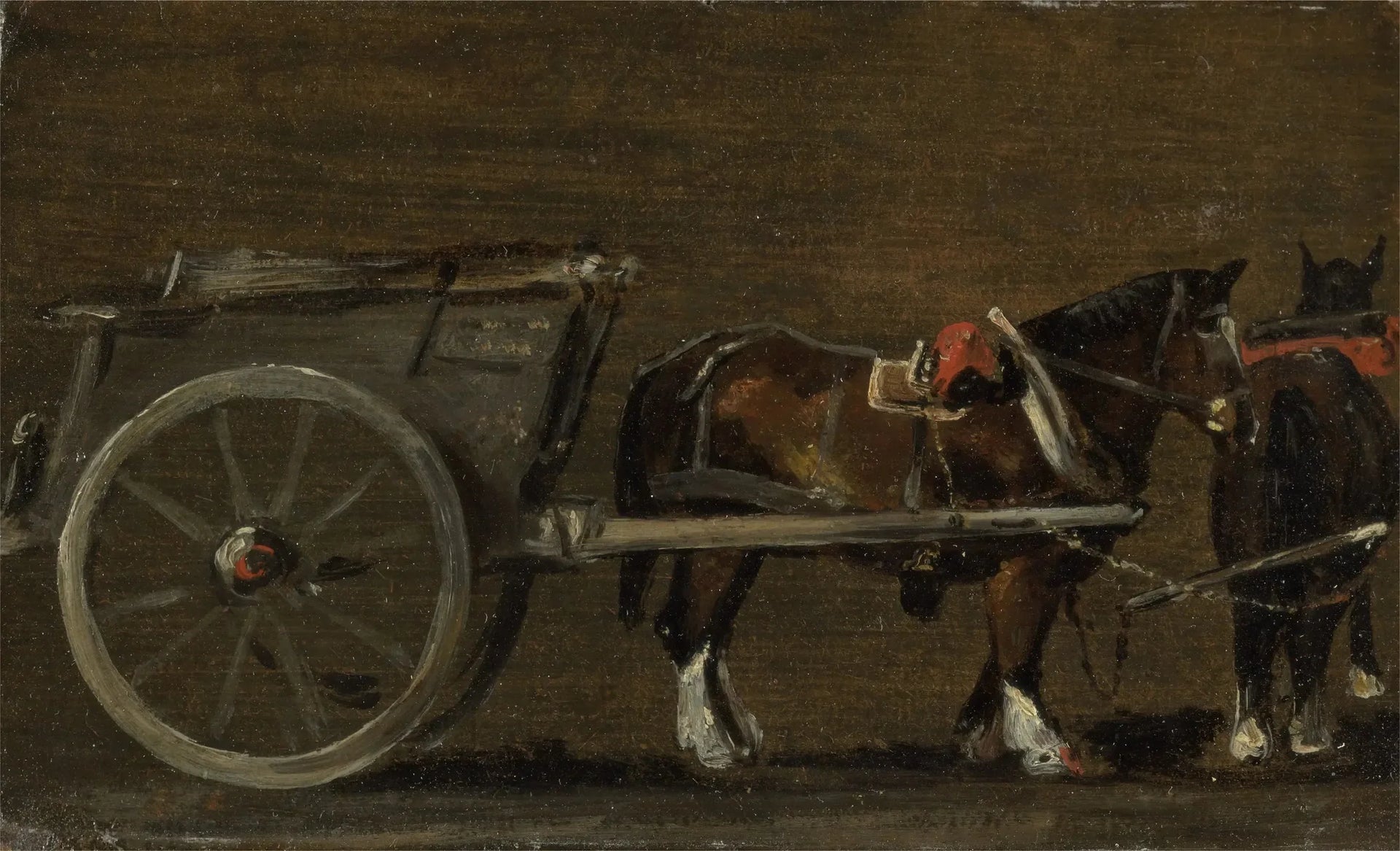 Cheval et charrette - John Constable image 1 copie peinte à la main à l’huile
