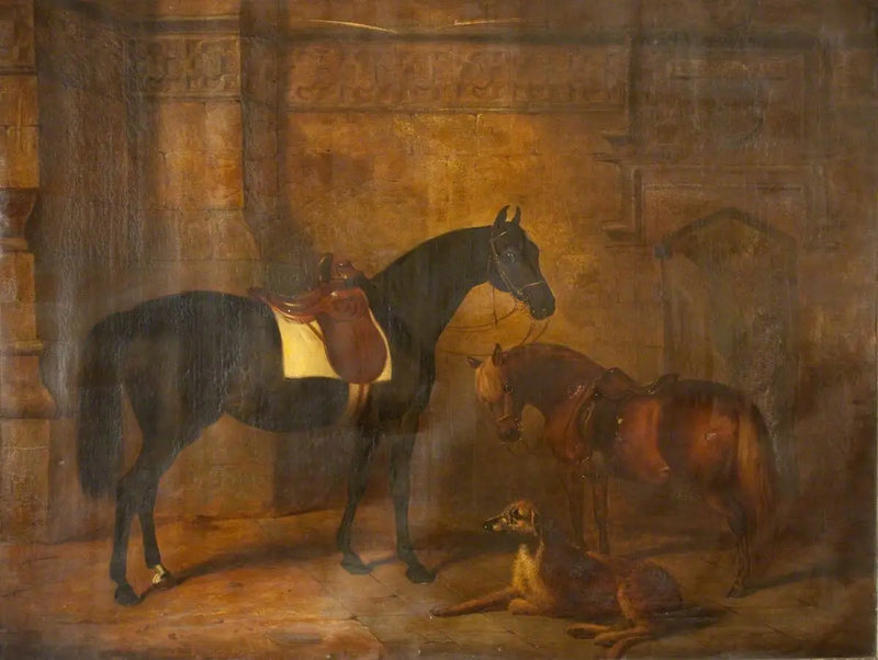 Pferd, Pony und Hirsch-Laufhund - Edwin Henry Landseer