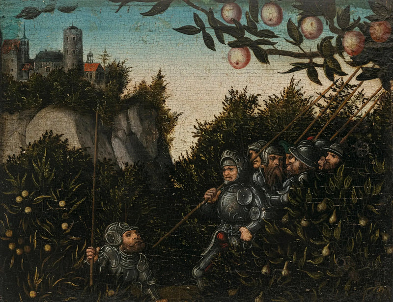 Ritter im Landschaftsbild - Lucas Cranach der Ältere