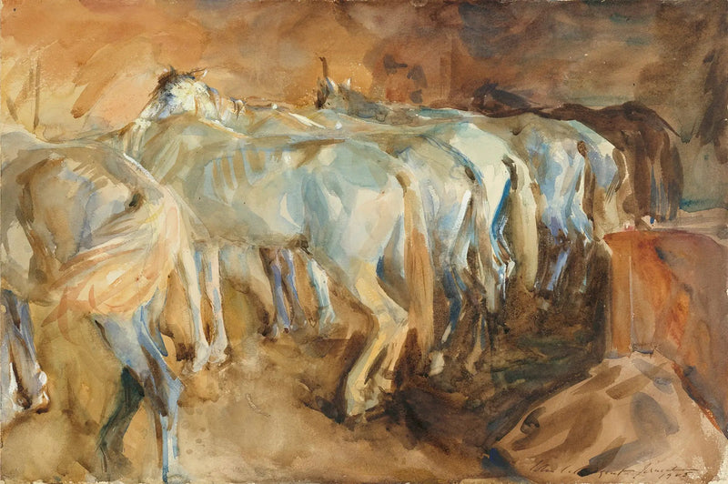 Buspferde in Jerusalem - John Singer Sargent