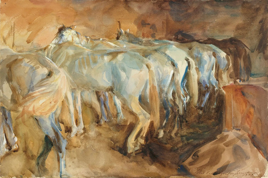 Buspferde in Jerusalem - John Singer Sargent