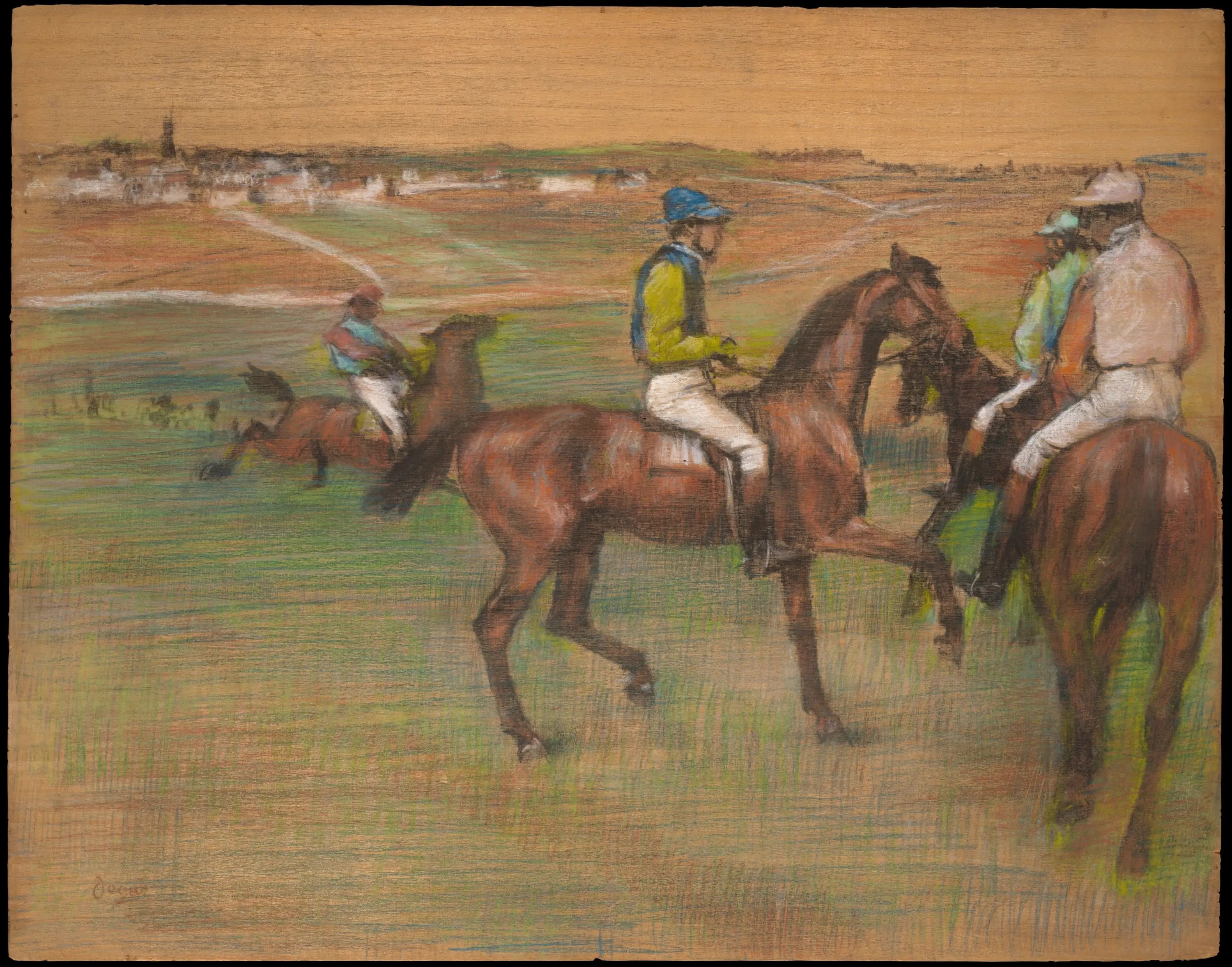 chevaux de course - Edgar Degas image 1 reproduction de peinture à l’huile