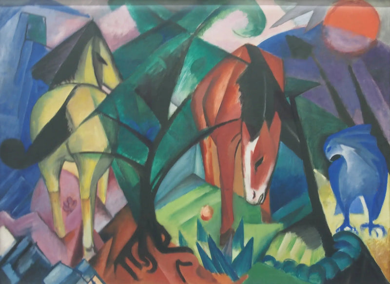 Pferde und Adler - Franz Marc