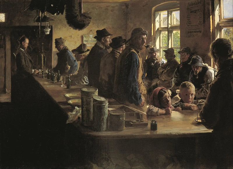 Beim Versorger, wenn es keinen Fisch gibt - Peder Severin Krøyer