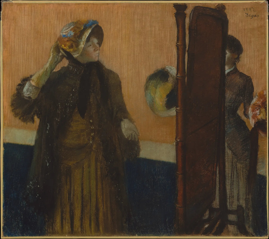 Bei der Modistin - Edgar Degas