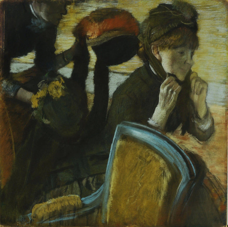 Bei der Modistin - Edgar Degas