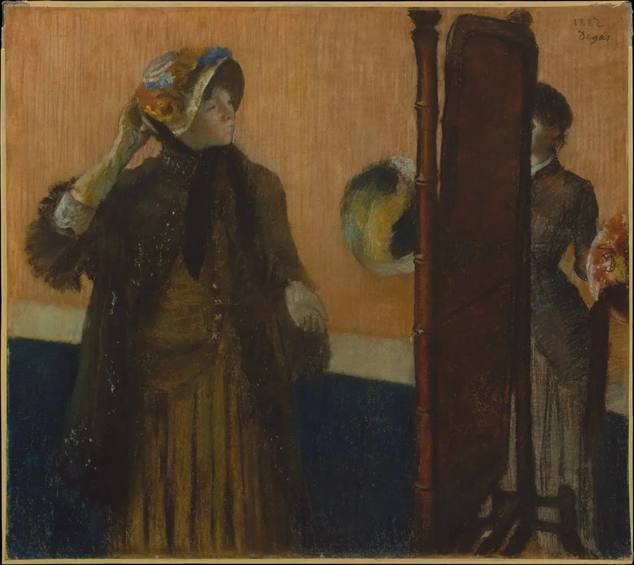 Bei der Modistin - Edgar Degas