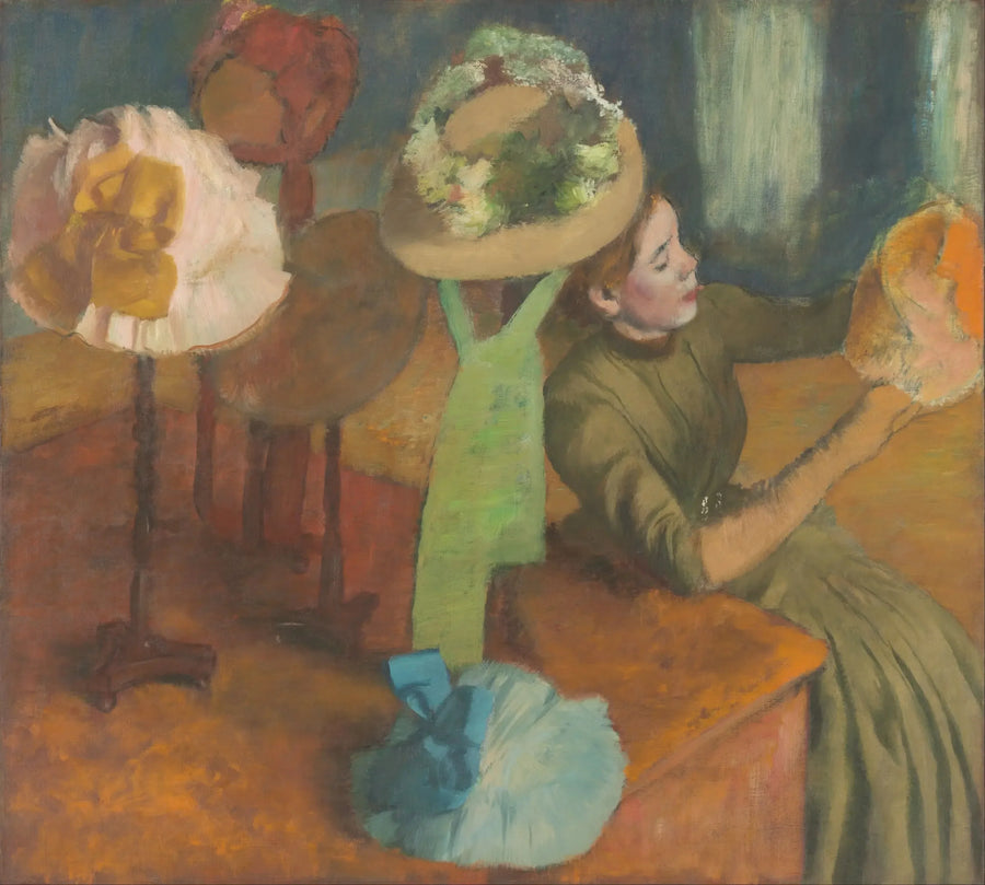 Bei der Modistin - Edgar Degas